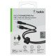 Belkin Кабель USB-С - Lightning, BRAIDED SILICONE, 1m, black
