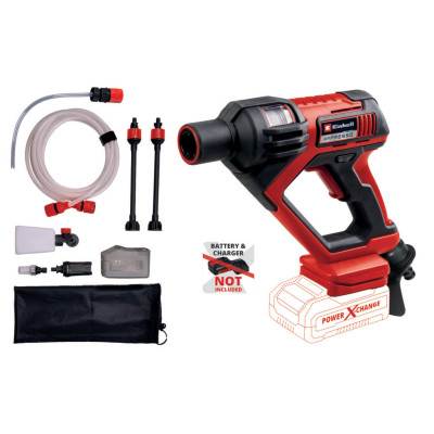 Einhell Мийка акумуляторна HYPRESSO 18/24-1 Li - Solo, PXC, 18В, до 24 бар, 240 л/хв, самосмоктування, 2.1 кг (без АКБ та ЗП)