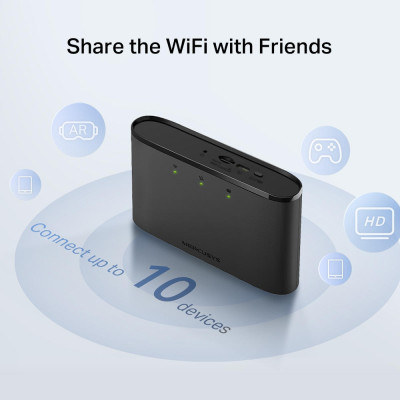 Mercusys Мобільний Маршрутизатор MT110 N150, 4G/LTE, 2200мА*год Mercusys Мобільний Маршрутизатор MT110 N150, 4G/LTE, 2200мА*год