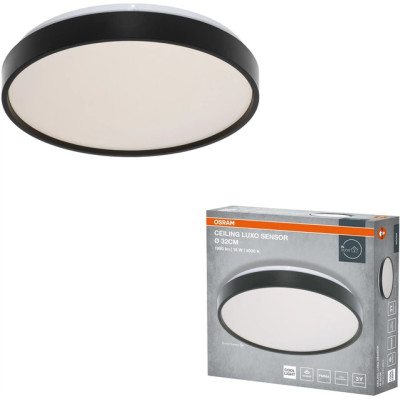 Osram Світильник накладний з датчиком руху CEILING LUXO 18Вт 4000К чорний Osram Світильник накладний з датчиком руху CEILING LUXO 18Вт 4000К чорний