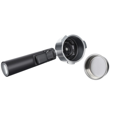 ARDESTO Кавоварка ріжкова Steel Collection 1.6л, мелена, ручний капучинатор, сріблясто-чорний