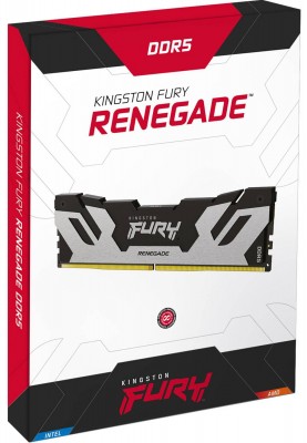 Kingston Пам'ять ПК DDR5 32GB KIT (16GBx2) 8000 FURY Renegade XMP Срібний