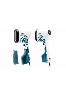 Tefal Відпарювач компактний Pure Pop Home & Travel, 1300Вт, 70мл, постійна пара - 20гр, біло-синій