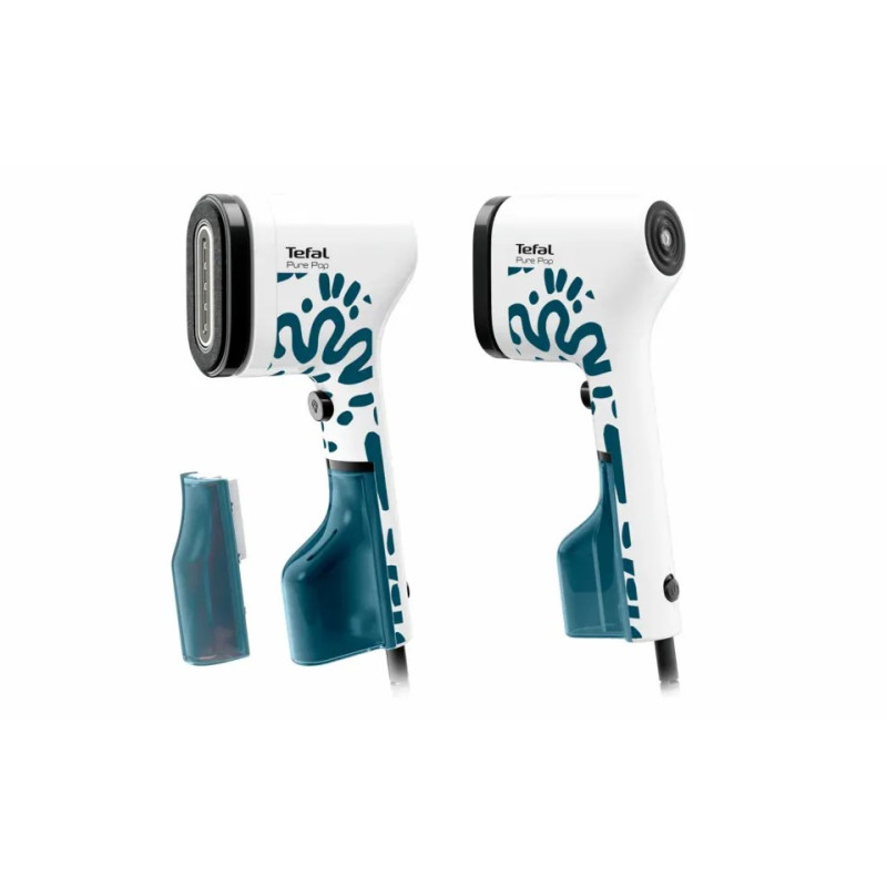 Tefal Відпарювач компактний Pure Pop Home & Travel, 1300Вт, 70мл, постійна пара - 20гр, біло-синій