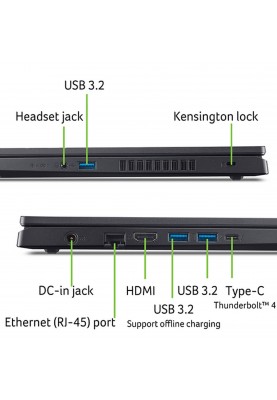 Acer Ноутбук Nitro V 15 ANV15-51 15.6" FHD IPS, Intel i5-13420H, 16GB, F512GB, NVD4050-6, Lin, чорний