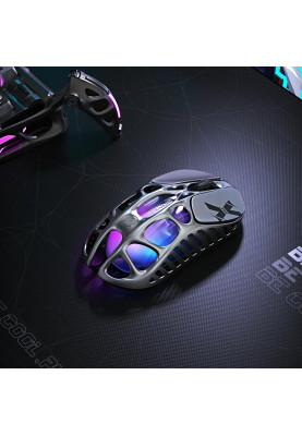 GravaStar Миша Mercury X Pro, 8K, BT/WL/USB-A, RGB, сірий