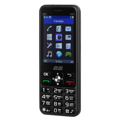 2E Мобільний телефон E280 2025 2.8" 2SIM, 1500мА•год, чорний