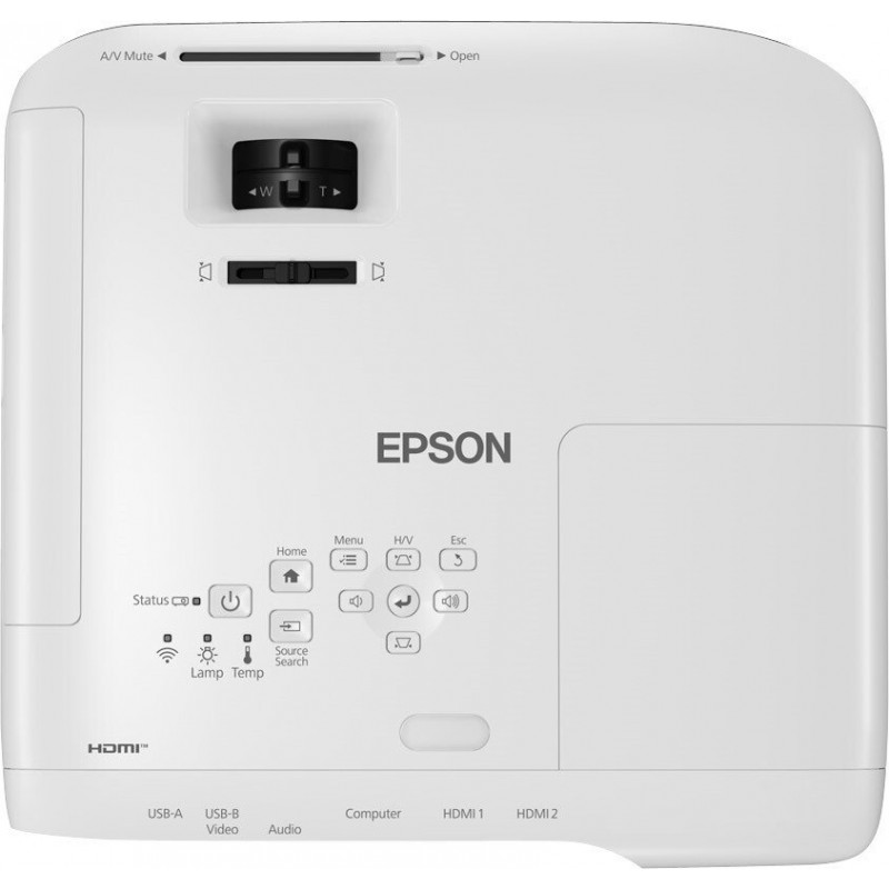 Epson Проєктор EB-FH52 FHD, 4000 lm, 1.32-2.14, WiFi