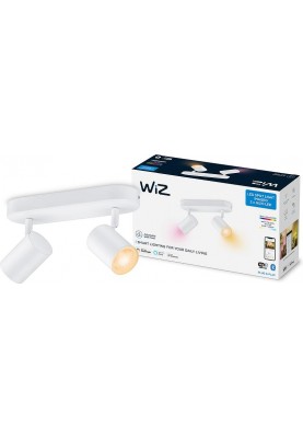 WiZ Світильник точковий накладний розумний IMAGEO Spots, 2х5W, 2200-6500K, RGB, Wi-Fi, білий