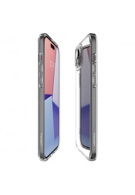 Spigen Чохол для Apple iPhone 15 Crystal Hybrid, Crystal Clear