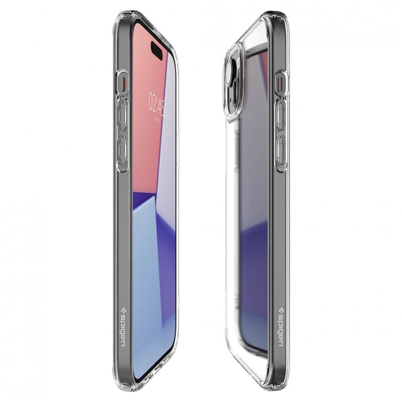 Spigen Чохол для Apple iPhone 15 Crystal Hybrid, Crystal Clear