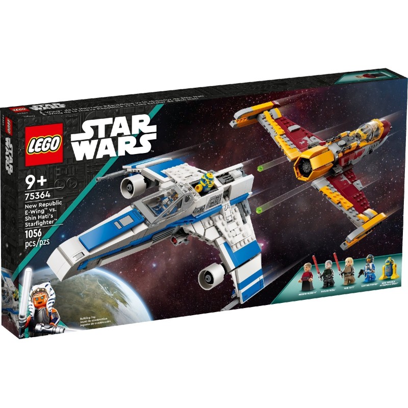 LEGO Конструктор Star Wars™ Винищувач Нової Республіки «E-Wing» проти Зоряного винищувача Шин Хаті