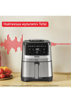 Tefal Мультипіч Easy Fry Silence, 1670Вт, чаша-5л, сенсорне керув., 10 програм, пластик, нерж.