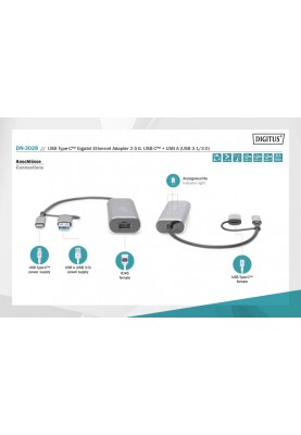 Digitus Адаптер USB-C/USB 3.0 - 2.5 Gbps Ethernet