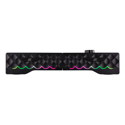2E Акустична система PCS232 RGB, Soundbar, 2.0, USB, Black