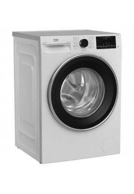 Beko Пральна машина фронтальна, 8кг, 1400, A+++, 55см, дисплей, пар, інвертор, білий