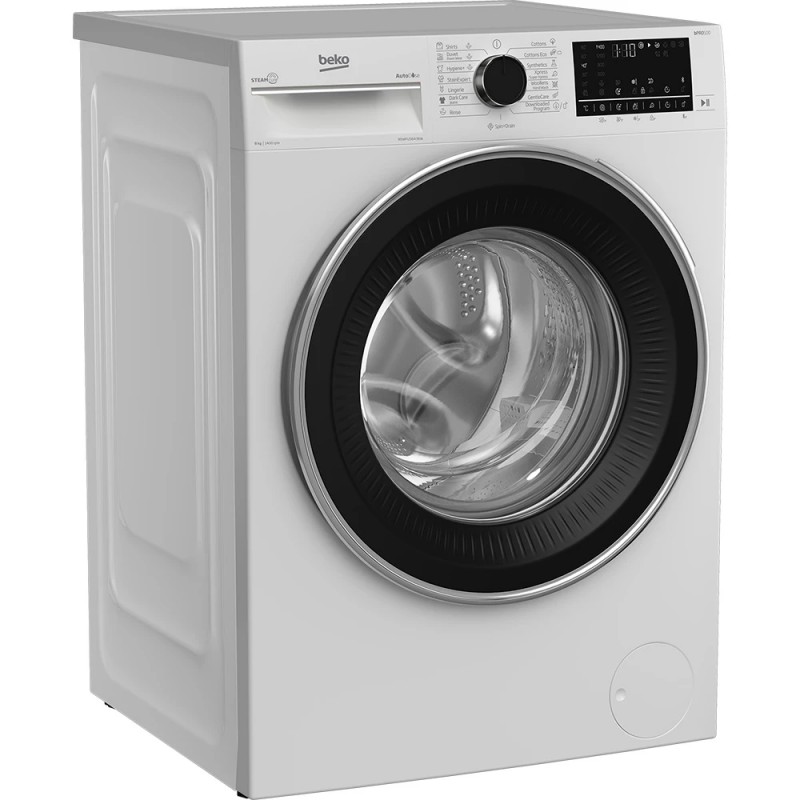 Beko Пральна машина фронтальна, 8кг, 1400, A+++, 55см, дисплей, пар, інвертор, білий