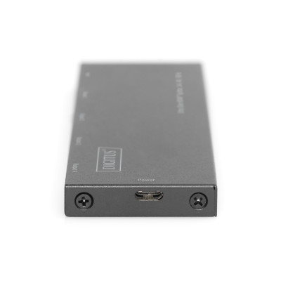 Digitus Відеосплітер HDMI (INx1 - OUTx4), 4K, Ultra Slim