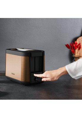 Tefal Тостер Tefal Coppertinto 850Вт, розморожування, метал, бронзовий