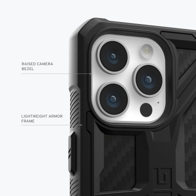 UAG Чохол для Apple iPhone 15 Pro Monarch, Carbon Fiber
