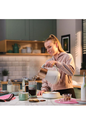 Russell Hobbs Електрочайник Calm, 1.7л, скло, біло-мідний