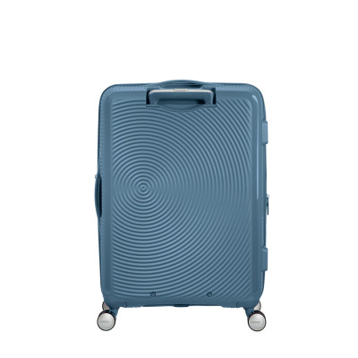 American Tourister Валіза American Tourister, Soundbox, поліпропілен, середня, 67см, 71.5/81л, TSA, 4 колеса, EXP, сіро-синій