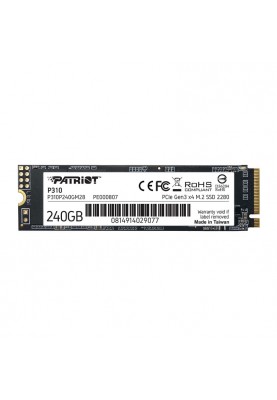 Patriot Накопичувач SSD M.2 240GB PCIe 3.0 P310