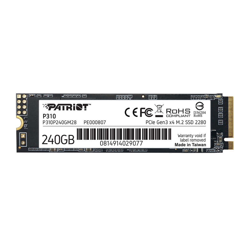 Patriot Накопичувач SSD M.2 240GB PCIe 3.0 P310