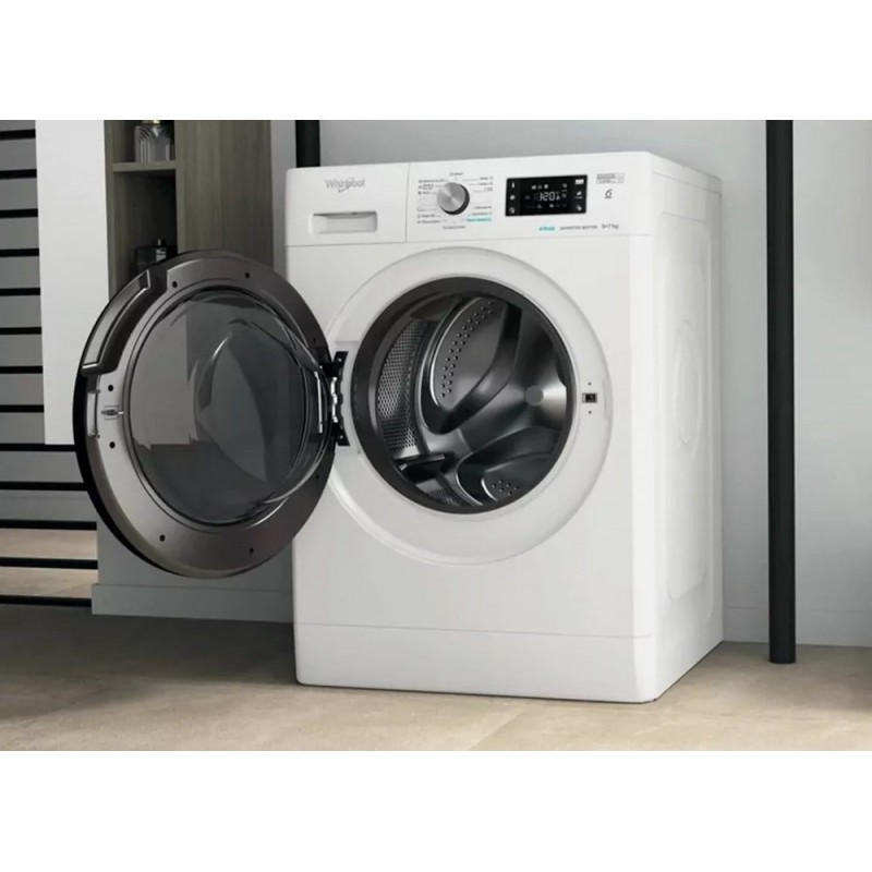 Whirlpool Прально-сушильна машина фронтальна, 9(7)кг, 1600, A+, 60см, дисплей, пара, інвертор, білий