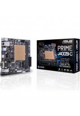 ASUS Материнcька плата PRIME J4005I-C Celeron DC 2.7GHz 2xDDR4 M.2 HDMI D-Sub LVDS mITX