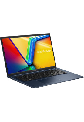 ASUS Ноутбук Vivobook 17 X1704ZA-AU148 17.3" FHD IPS, Intel i5-1235U, 8GB, F512GB, UMA, NoOS, Синій
