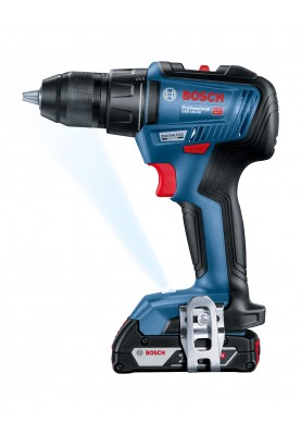 Bosch Шурупокрут-дриль акумуляторний GSR 18 V-50, 18В 2x2Aг, 50Нм,20+1, 460/1800об/хв, 1кг