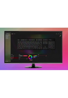 HyperX Клавіатура Alloy Origins Aqua USB RGB PBT ENG/RU, Black