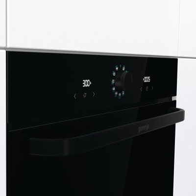 Gorenje Духовий шафа електричний, 77л, A, пара, дисплей, макс.темпер.-300, чорний