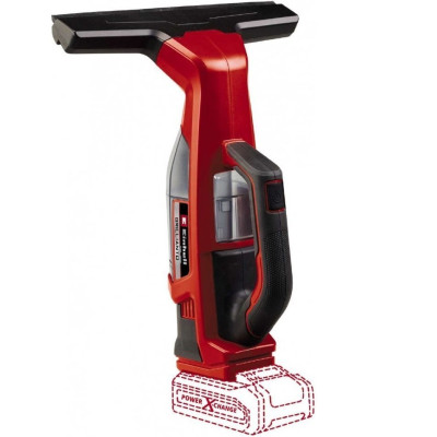 Einhell Очищувач вікон акумуляторний BRILLIANTO, 18В, 280мм, 0.1л, з розпилювачем, 0.74кг, без АКБ і ЗП