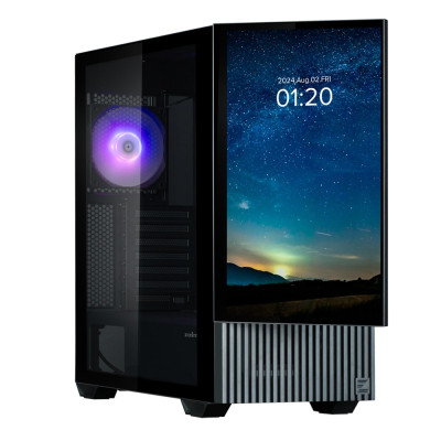 Zalman Корпус Z10 DS, без БР, 2xUSB3.0, 1хUSB Type-C, 2х120мм, 1x120мм ARGB, TG Side Panel, ATX, Monitor, чорний