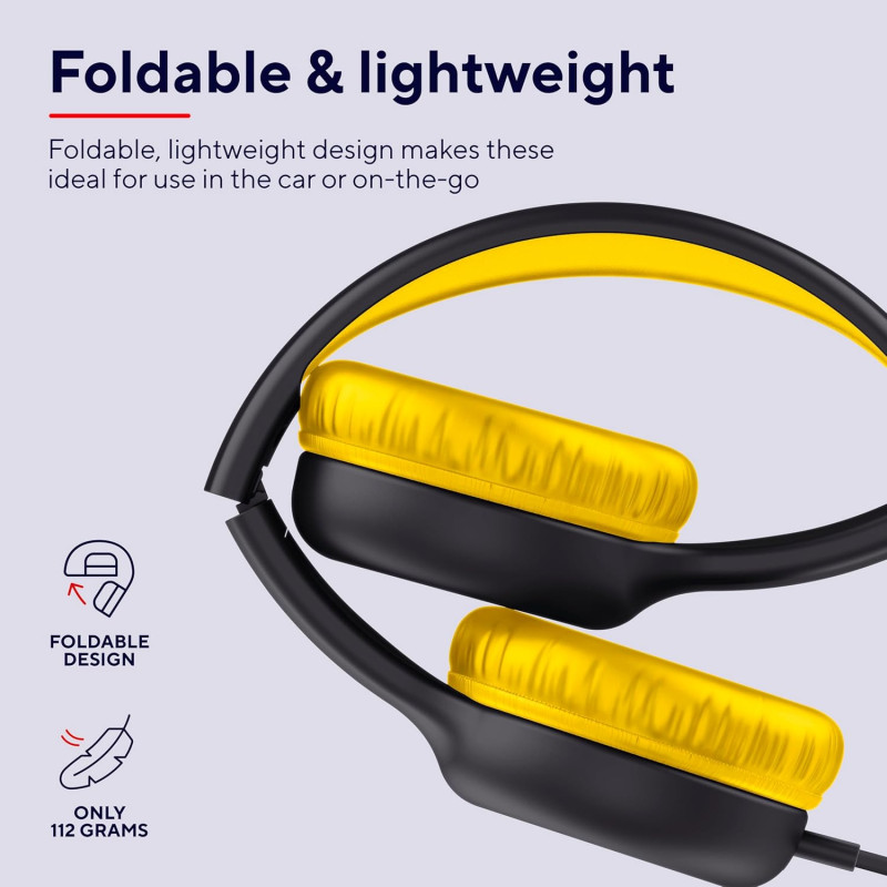 Trust Навушники Nouna Headphones mini-jack, Mic, Чорний