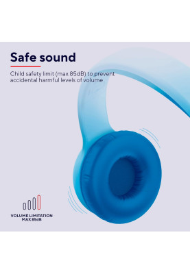 Trust Навушники On-ear Nouna Kids, Wireless, Mic, Синій