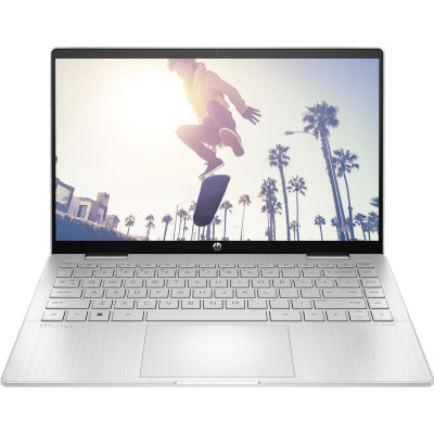 HP Ноутбук HP Pavilion x360 14-ek2007ua 14" FHD IPS Touch, Intel 3-100U, 8GB, F512GB, UMA, DOS, сріблястий