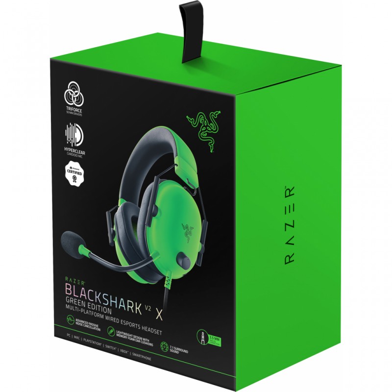 Razer Гарнітура Blackshark V2 X 3.5мм Green