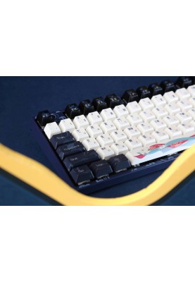 Varmilo Клавіатура механічна VPE87 Chang'e 87Key, Cherry Mx Silent Red, BT/WL/USB-A, EN, White Led, Синій