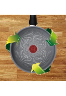 Tefal Сотейник Halo, 24см, з кришкою, алюміній, бакеліт, скло, сірий