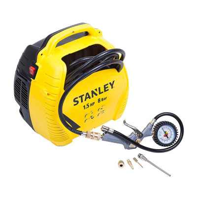 Stanley Компресор повітряний Stanley безолійний 1100Вт 180л/хв 8бар 6.1кг Stanley Компресор повітряний Stanley безолійний 1100Вт 180л/хв 8бар 6.1кг