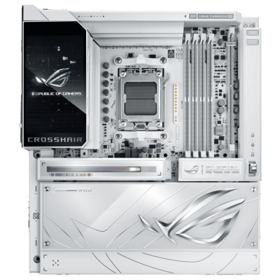 ASUS Материнcька плата ROG CROSSHAIR X870E GLACIAL sAM5 X870E 4xDDR5 M.2 USB Type-C Wi-Fi BT E-ATX білий