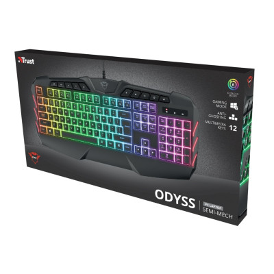 Trust Клавіатура GXT881 ODYSS SEMI-MECH USB Black