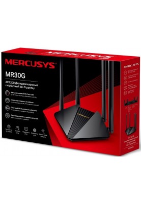 Mercusys Маршрутизатор MR30G AC1200 2xGE LAN 1xGE WAN MU-MIMO