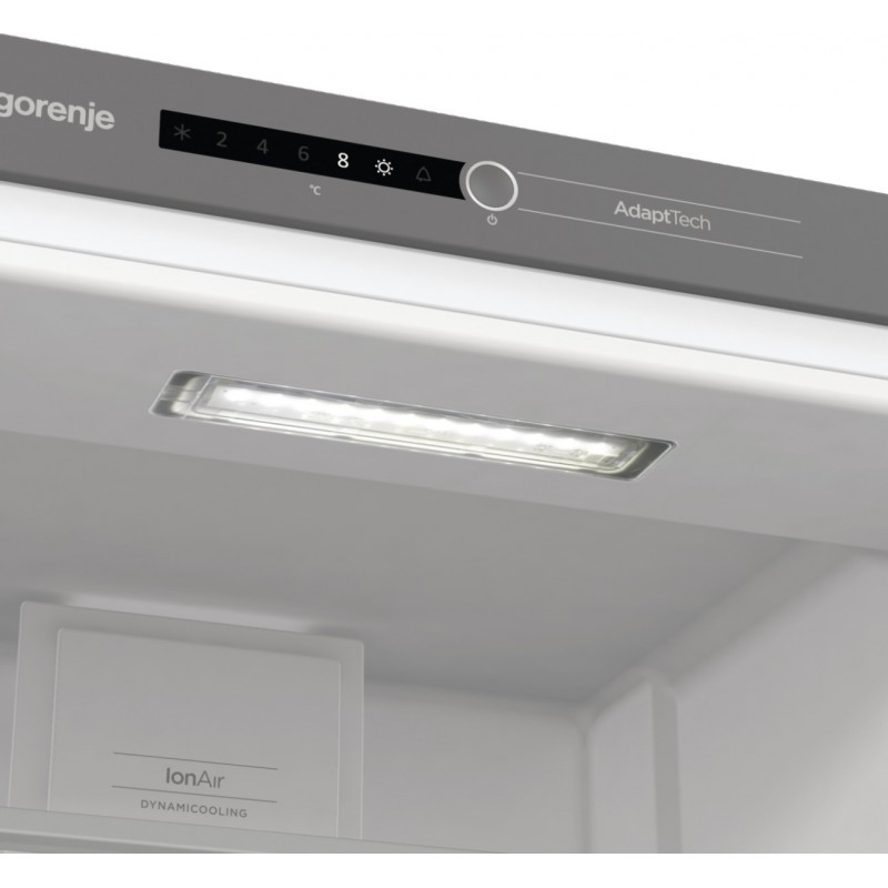 Gorenje Холодильна камера вбудована, 177x55,5х54,5, 301л, А++, інв., дисплей, білий