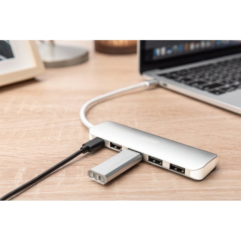 Digitus Хаб USB-C > 4xUSB-A/USB-C