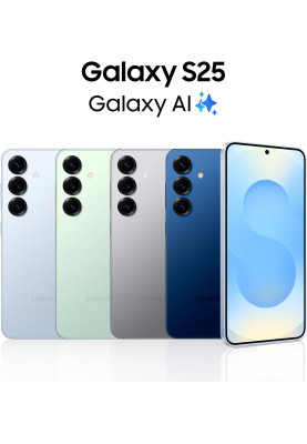 Samsung Смартфон Galaxy S25 5G (S931) 6.2' 12/256ГБ, 2SIM, 4000мА•год, м'ятний