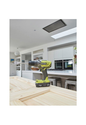 Ryobi Шурупокрут-дриль ударний акумуляторний ONE+ R18PD2-215G 18В 1х1.5А·год ЗП 40Нм 400·1350об·хв 1кг